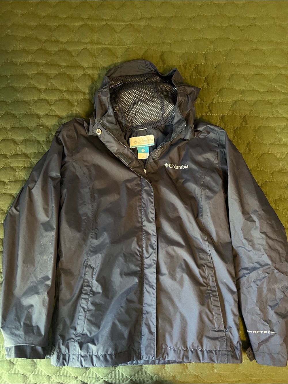 Columbia Kids Navy Hooded Rain Jacket